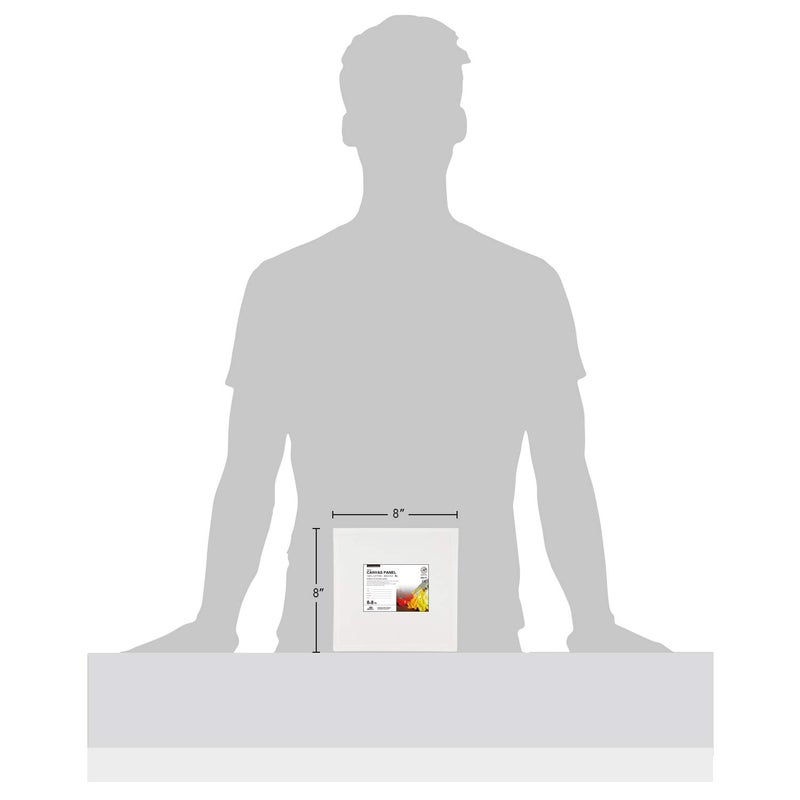 PHOENIX Painting Canvas Panels 8x8 Inch, 12 Value Pack - 8 Oz Triple Primed 100% Cotton Acid Free Square Canvas Boards for Painting, White Blank Flat Canvas Boards for Acrylic, Oil Paints - Image 4